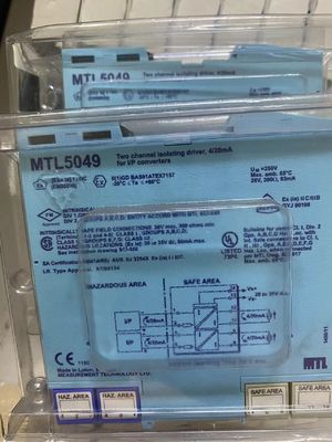 MTL5049 دو سیگنال 4/20 میلی آمپر را از یک کنترل‌کننده واقع در ناحیه ایمن جدا و منتقل می‌کند و به دو بار واقع در ناحیه خطرناک می‌رساند.